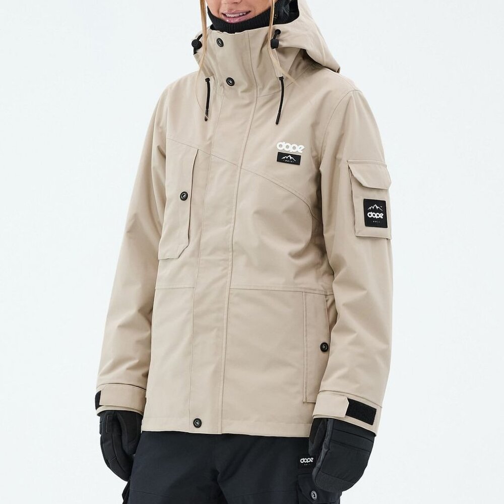 Dope Snowboard Jacket Womens Adept Sand Beige XXS  (NWT)